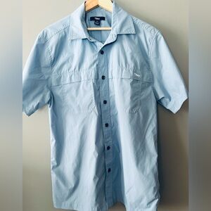 TILLEYS mens size small travel ready button down shirt - lightweight